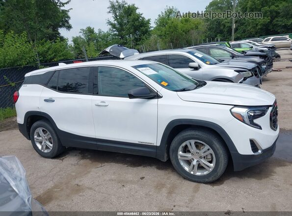 3GKALMEV3JL386199 2018 GMC TERRAIN White Vista interior trasera