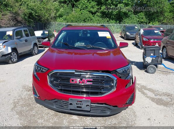 3GKALMEV3ML317808 2021 GMC TERRAIN Red Widok zestawu wskaźników