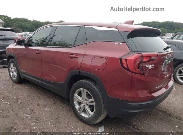 3GKALMEV4JL195343 2018 GMC TERRAIN Red Trasero izquierdo