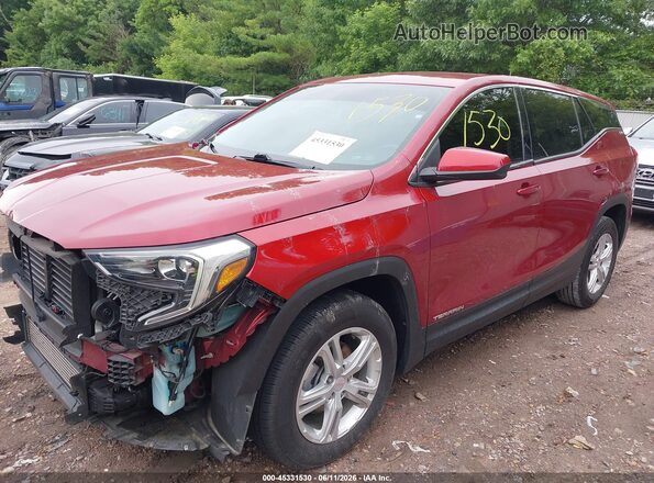 3GKALMEV4JL195343 2018 GMC TERRAIN Red Vista tres cuartos delantera izquierda