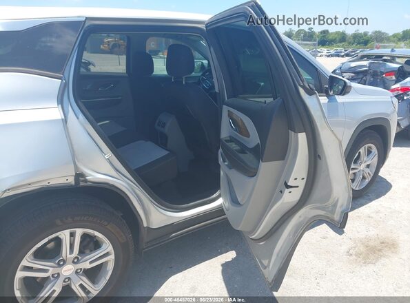 3GKALMEV4JL400529 2018 GMC TERRAIN Silver VIN sticker view