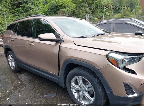 3GKALMEV4JL410896 2018 GMC TERRAIN Коричневый Вид задней части салона