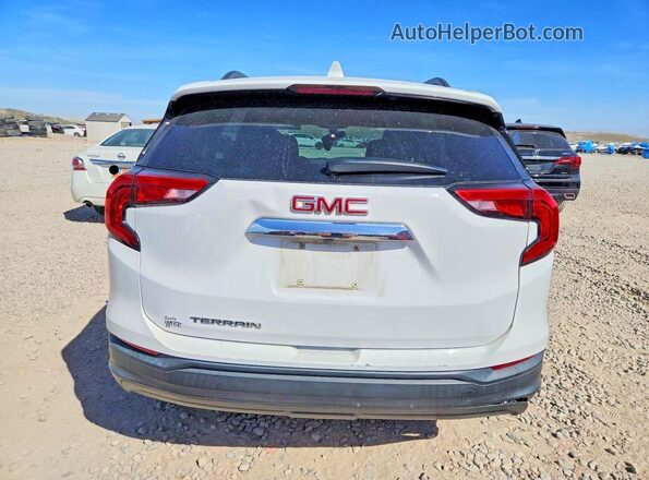 3GKALMEV4KL133376 2019 GMC TERRAIN White Widok z tyłu