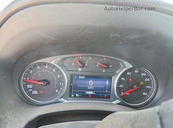 3GKALMEV4KL133376 2019 GMC TERRAIN White Widok zestawu wskaźników