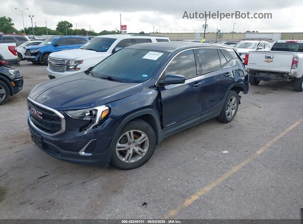 3GKALMEV4KL306815 2019 GMC TERRAIN Dark Blue Առջևի ձախ երեք քառորդ տեսարան