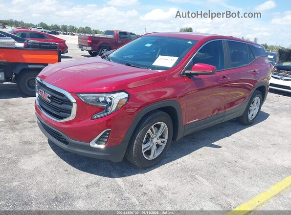 3GKALMEV4ML321818 2021 GMC TERRAIN Red Vista tres cuartos delantera izquierda