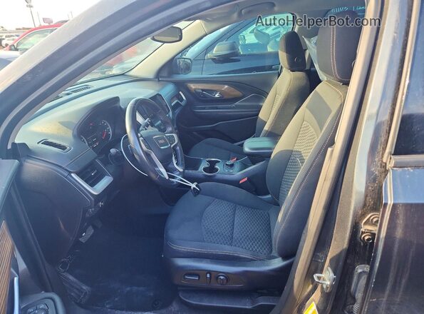 3GKALMEV5JL161377 2018 GMC TERRAIN Gray Vista interior delantera