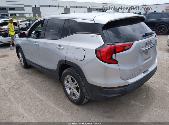 3GKALMEV5JL333813 2018 GMC TERRAIN Silver Հետևի ձախ