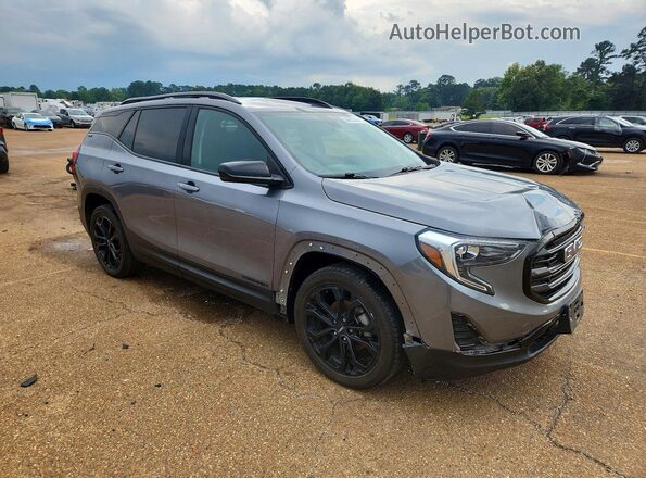 3GKALMEV5ML376925 2021 GMC TERRAIN Gray Delantero derecho