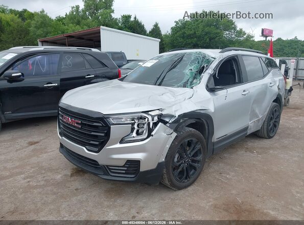 3GKALMEV5NL234012 2022 GMC TERRAIN Серебряный Передняя левая четверть