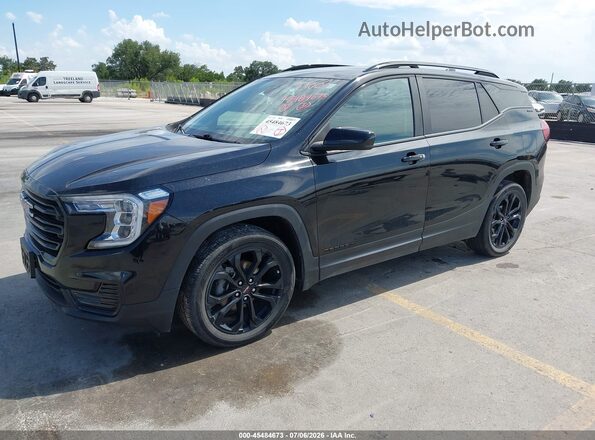 3GKALMEV5NL290113 2022 GMC TERRAIN Black წინა მარცხენა ხედი სამი მეოთხედიდან