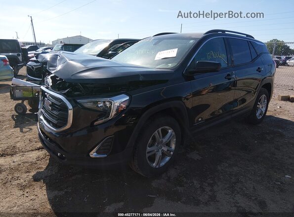 3GKALMEV6JL290910 2018 GMC TERRAIN Black Przód lewy