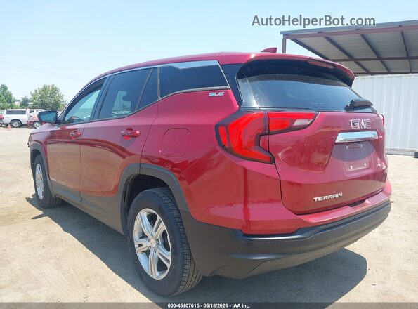 3GKALMEV6JL318009 2018 GMC TERRAIN Красный Задняя левая четверть
