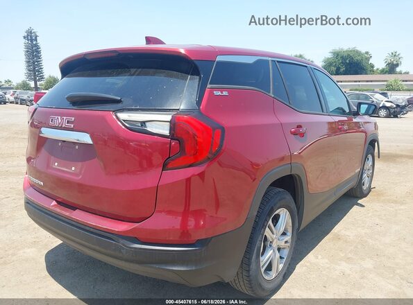 3GKALMEV6JL318009 2018 GMC TERRAIN Красный Задняя правая четверть