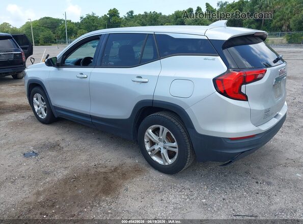 3GKALMEV7JL249766 2018 GMC TERRAIN Silver Rear left