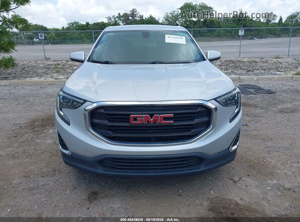 3GKALMEV7JL249766 2018 GMC TERRAIN Silver Instrument cluster view