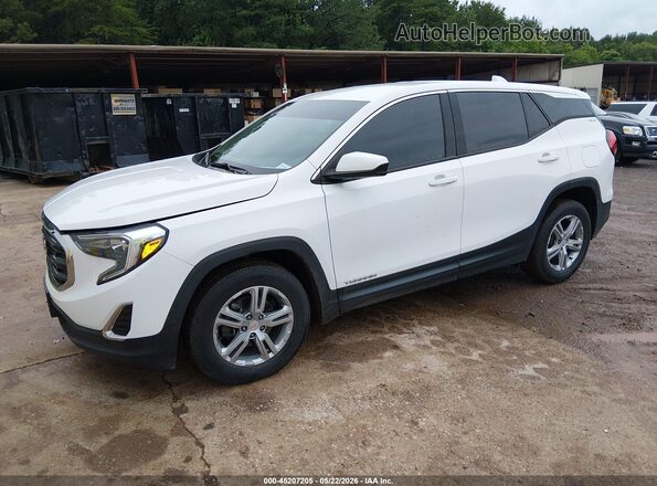 3GKALMEV7JL375030 2018 GMC TERRAIN White Vista tres cuartos delantera izquierda