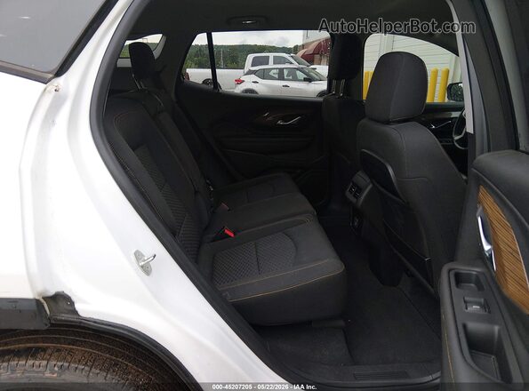 3GKALMEV7JL375030 2018 GMC TERRAIN White Vista de la etiqueta del VIN