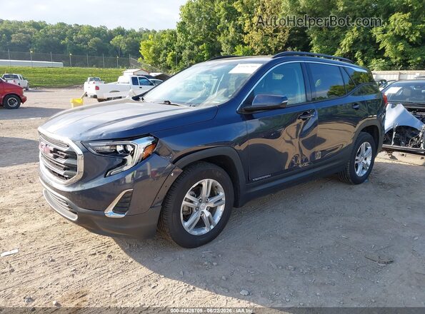 3GKALMEV7KL159633 2019 GMC TERRAIN Dark Blue Vista tres cuartos delantera izquierda