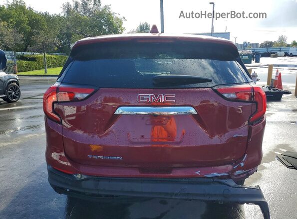 3GKALMEV7LL105122 2020 GMC TERRAIN Red Widok z tyłu