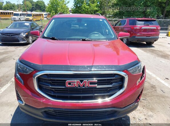 3GKALMEV8JL277401 2018 GMC TERRAIN Red ხელსაწყოთა პანელის ხედი