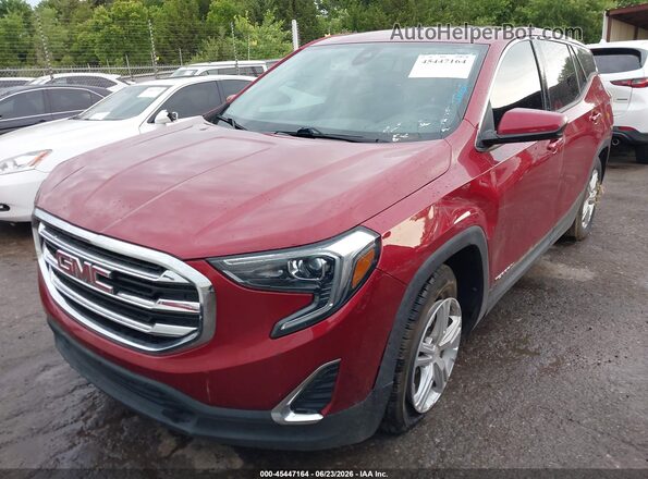 3GKALMEV8LL185868 2020 GMC TERRAIN Red Vista tres cuartos delantera izquierda