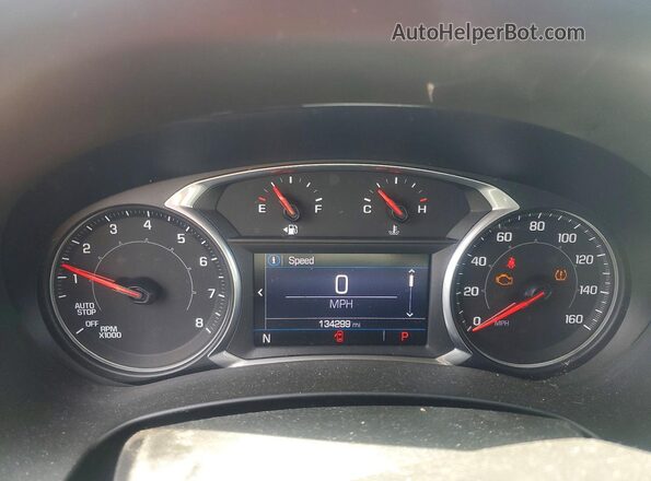 3GKALMEV8LL247589 2020 GMC TERRAIN Gray Вид щитка приладів