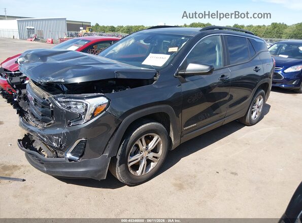 3GKALMEV8ML372870 2021 GMC TERRAIN Gray Передня ліва чверть