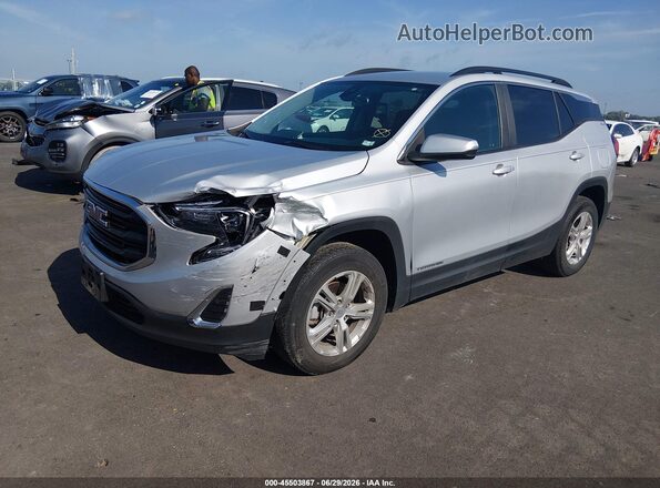 3GKALMEV8ML402269 2021 GMC TERRAIN Silver Front left