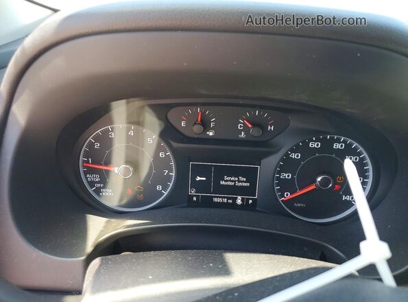 3GKALMEV9JL187366 2018 GMC TERRAIN White Instrument cluster view