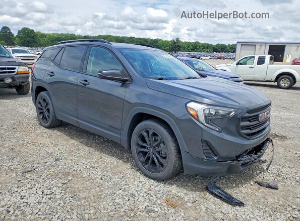 3GKALMEV9KL385091 2019 GMC TERRAIN Серый Передняя правая четверть