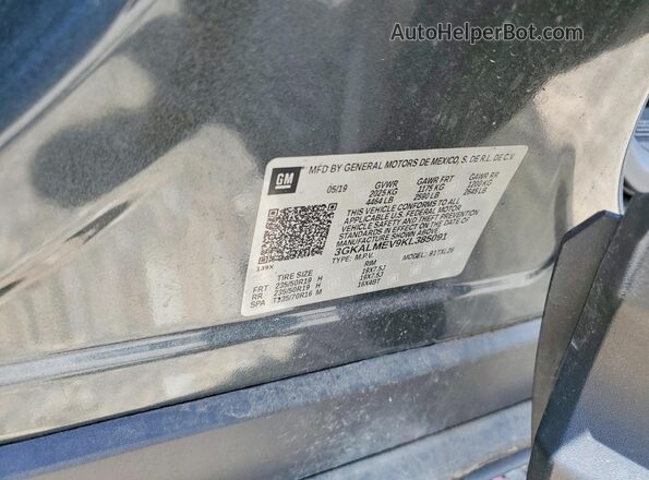 3GKALMEV9KL385091 2019 GMC TERRAIN Серый Вид наклейки с VIN-кодом