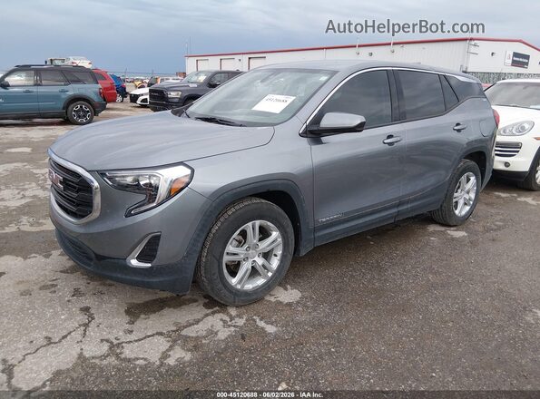 3GKALMEV9LL122780 2020 GMC TERRAIN Gray Front left