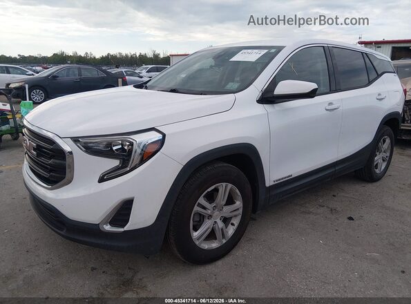 3GKALMEV9LL156184 2020 GMC TERRAIN Белый Передняя левая четверть