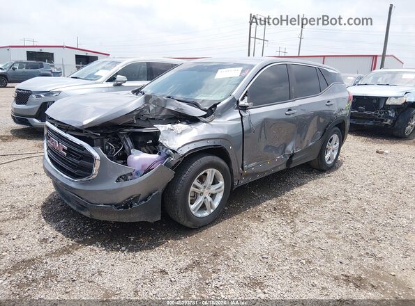 3GKALMEV9ML367760 2021 GMC TERRAIN Gray Առջևի ձախ երեք քառորդ տեսարան