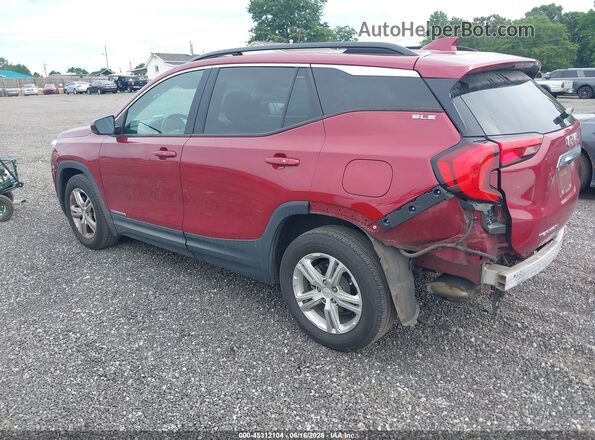3GKALMEVXKL105467 2019 GMC TERRAIN Red Trasero izquierdo