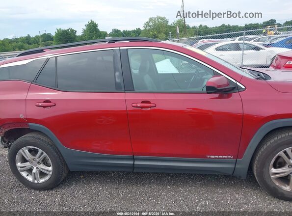 3GKALMEVXKL105467 2019 GMC TERRAIN Red Vista interior trasera
