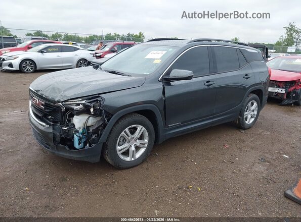 3GKALMEVXKL400746 2019 GMC TERRAIN Серый Передняя левая четверть
