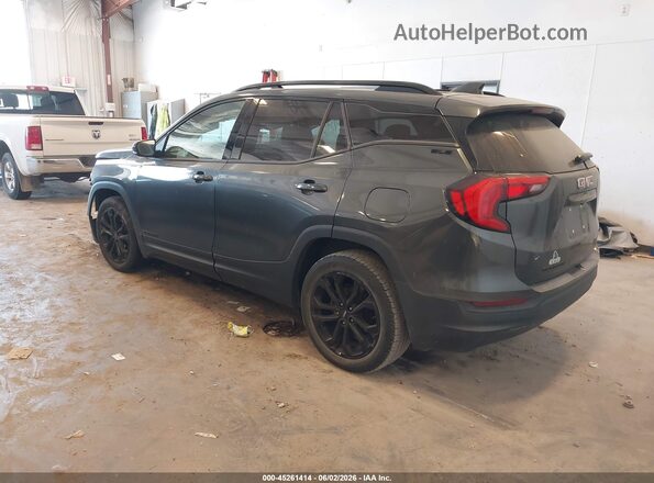 3GKALMEVXLL143203 2020 GMC TERRAIN Gray Trasero izquierdo