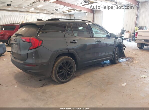 3GKALMEVXLL143203 2020 GMC TERRAIN Gray Trasero derecho