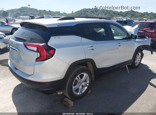 3GKALMEVXNL189634 2022 GMC TERRAIN Silver Trasero derecho