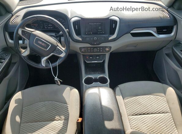 3GKALMEX0JL134640 2018 GMC TERRAIN Gray წინა პანელის ხედი