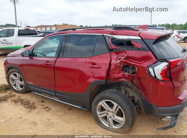 3GKALMEX2JL118522 2018 GMC TERRAIN Red Rear interior view