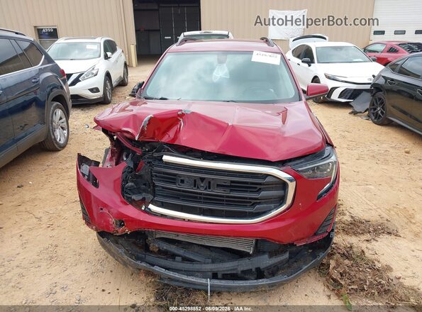 3GKALMEX2JL118522 2018 GMC TERRAIN Red Dashboard view