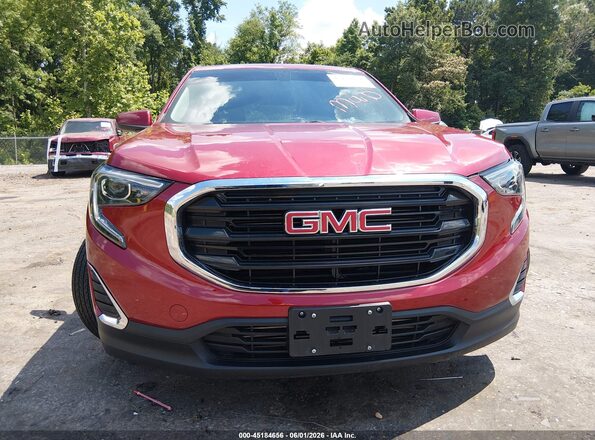 3GKALMEX2JL136275 2018 GMC TERRAIN Red Вид щитка приладів