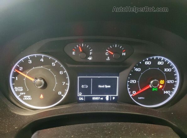 3GKALMEX4JL128663 2018 GMC TERRAIN Blue Instrument cluster view