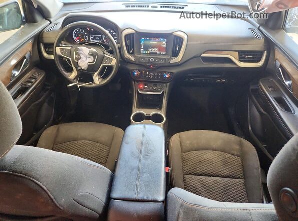 3GKALMEX7JL366586 2018 GMC TERRAIN Charcoal Vista del salpicadero