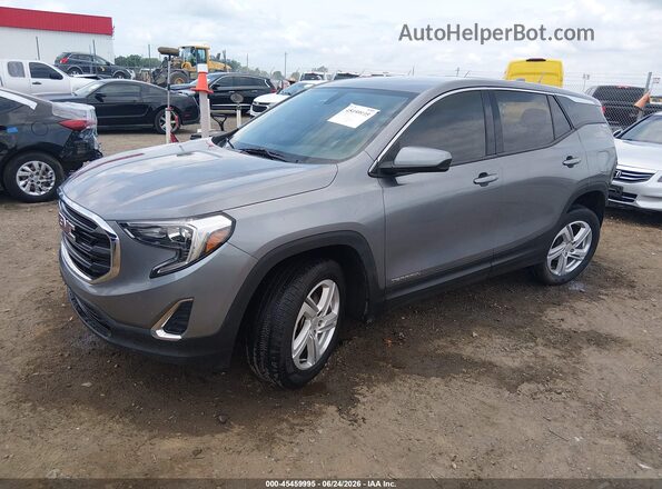 3GKALMEX7KL285931 2019 GMC TERRAIN Gray Առջևի ձախ երեք քառորդ տեսարան