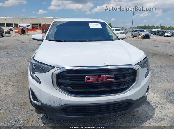 3GKALMEX8JL126589 2018 GMC TERRAIN White Вид щитка приладів