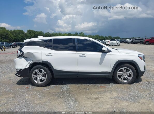 3GKALMEX8JL126589 2018 GMC TERRAIN White Вид задньої частини салону